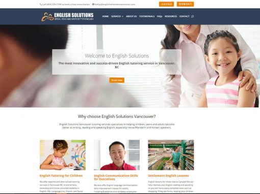 English Solutions Vancouver – English Tutor Vancouver